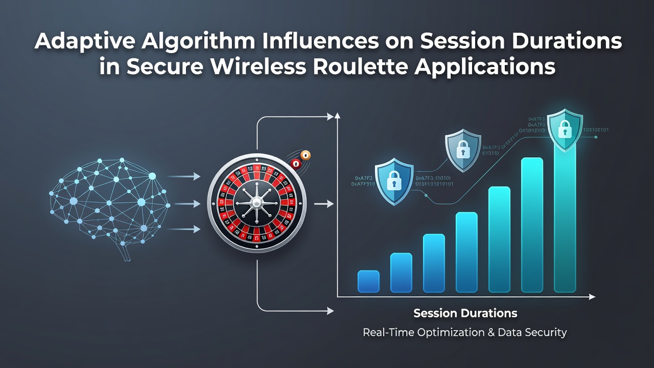 Secure wireless roulette interface displaying adaptive algorithm adjustments in a mobile application environment