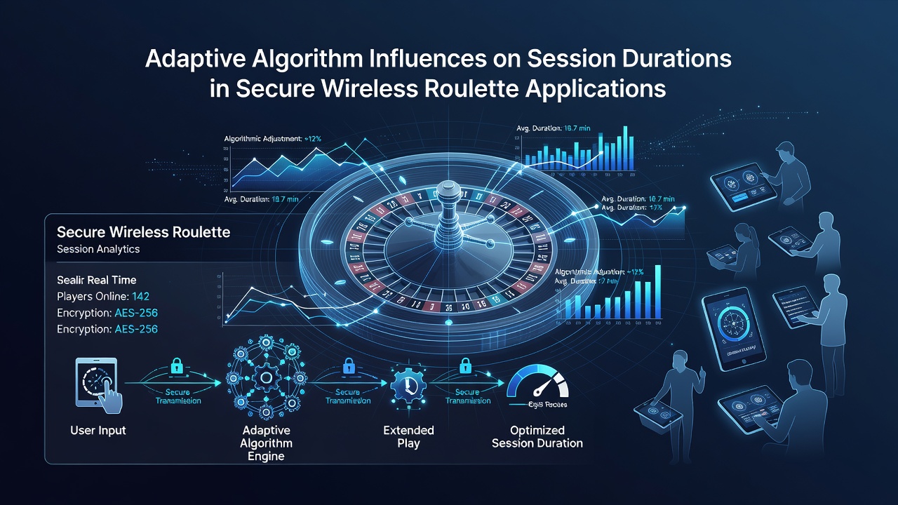 Data visualization of session duration changes influenced by adaptive algorithms in secure mobile roulette platforms
