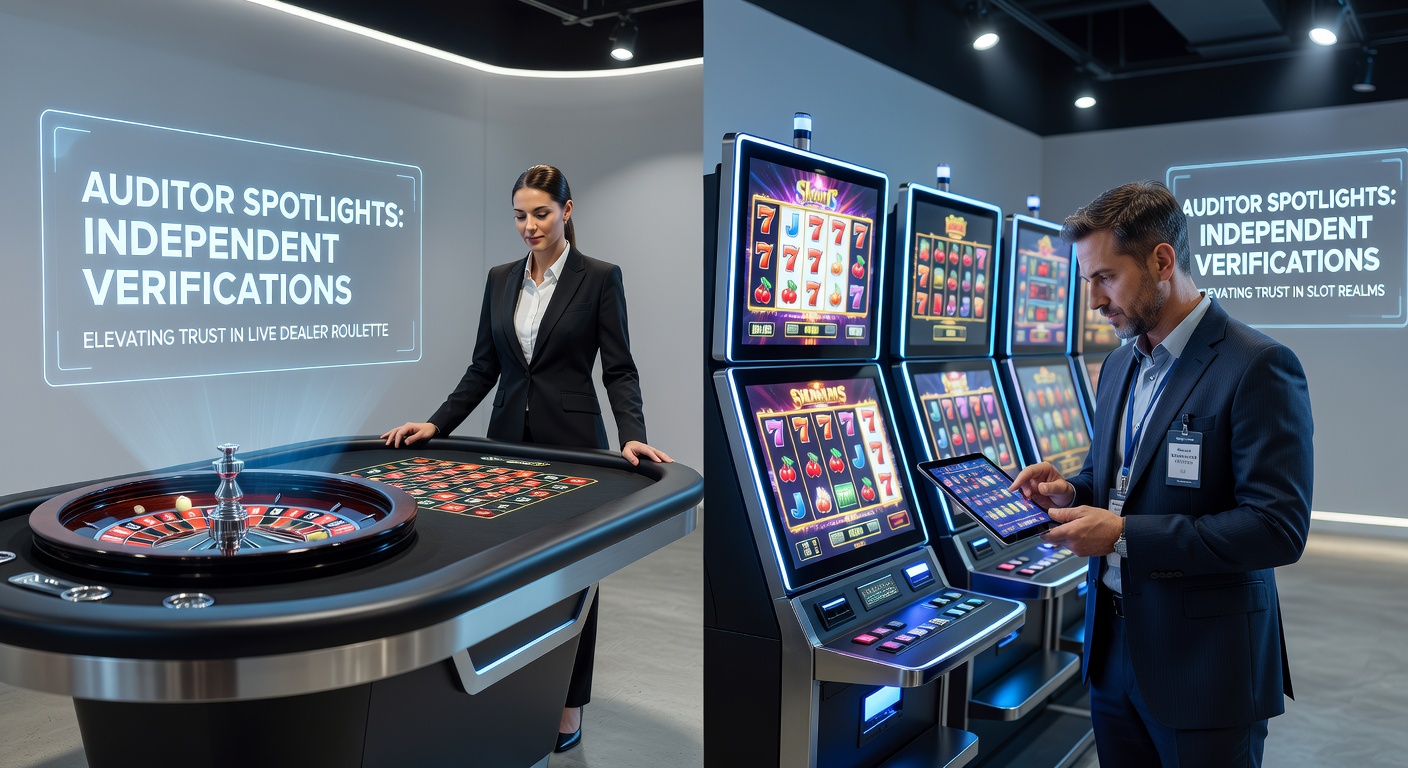 Independent auditors examining live dealer roulette equipment in a testing lab, ensuring fairness and transparency for players