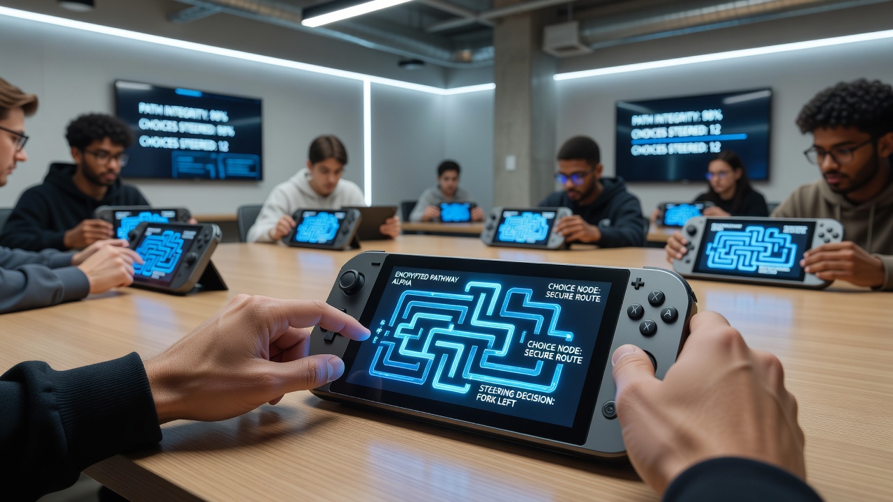 Mobile device displaying encrypted table game session with secure pathway indicators