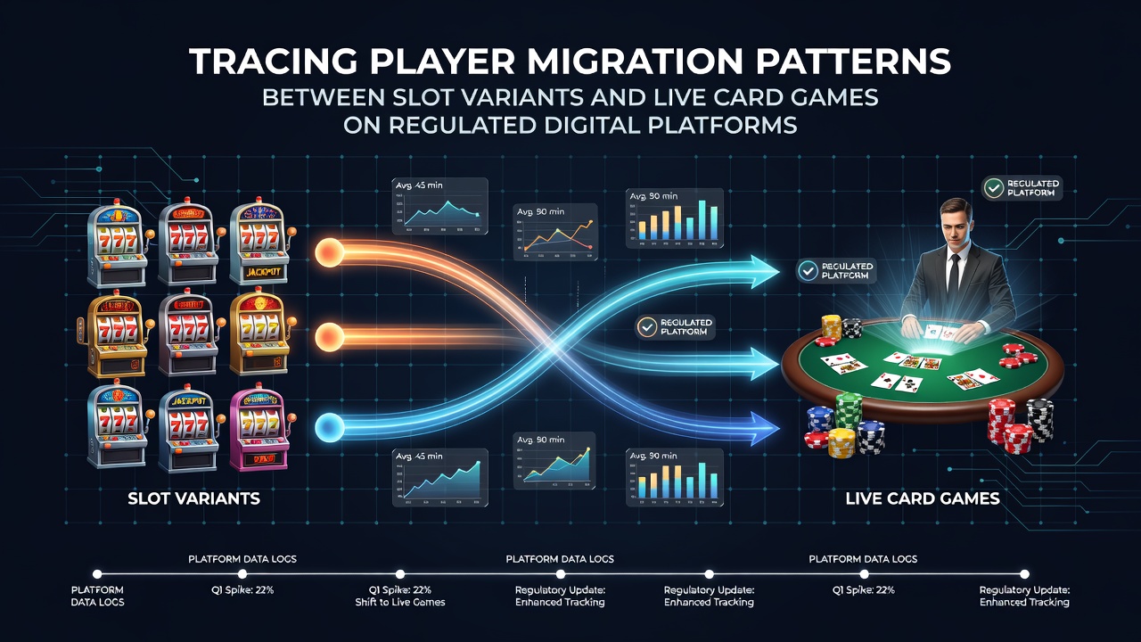Players transitioning between digital slot machines and live dealer card tables on regulated platforms